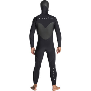 2019 Rip Curl Flashbomb 5/4mm Hooded Chest Zip Wetsuit BLACK WST7AF